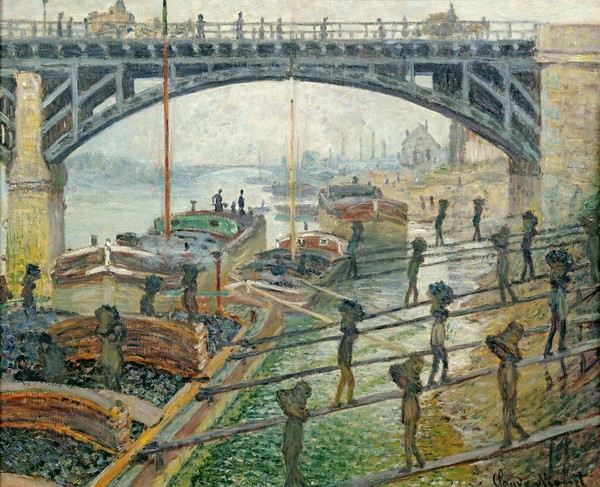 Claude Monet, The Coal Workers, 1875 (oil on canvas)
