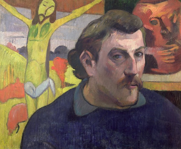 Paul Gauguin, Self Portrait with the Yellow Christ, 1890 (oil on canvas)