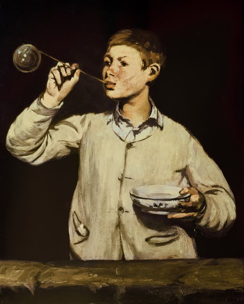 Edouard Manet, Boy Blowing Bubbles, 1867-69 (oil on canvas)