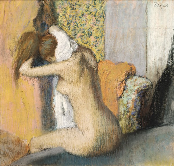 Edgar Degas, After the Bath, Woman Drying her Neck, 1898 (pastel on mounted paper)