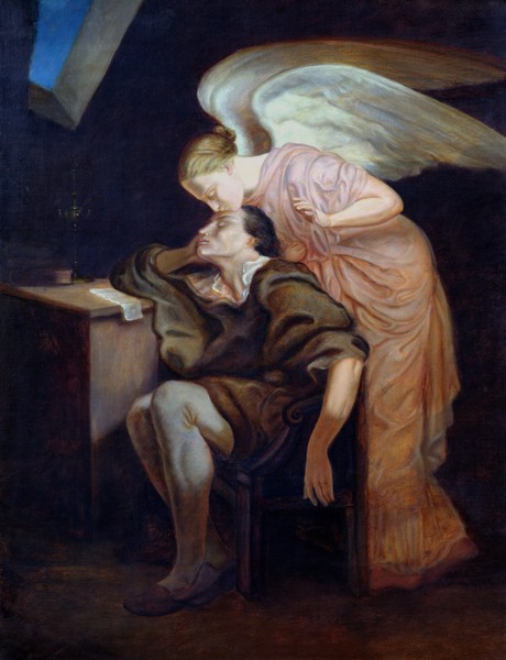 Paul Cézanne, The Dream of the Poet or, The Kiss of the Muse, 1859-60 (oil on canvas)