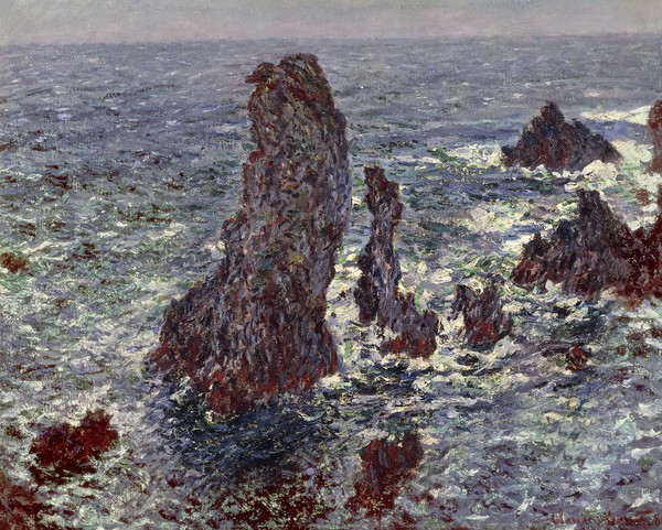 Claude Monet, The Rocks at Belle-Ile, 1886 (oil on canvas)