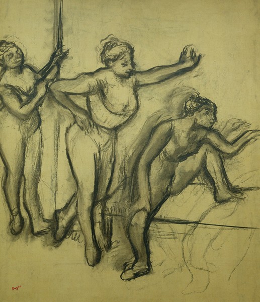 Edgar Degas, Three Dancers, c.1900 (charcoal on paper)