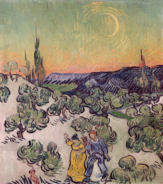 Vincent van Gogh, Moonlit Landscape, 1889 (oil on canvas)
