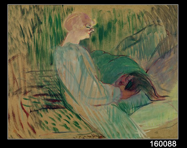 Henri de Toulouse-Lautrec, The Divan, Rolande, 1894 (oil on cardboard)