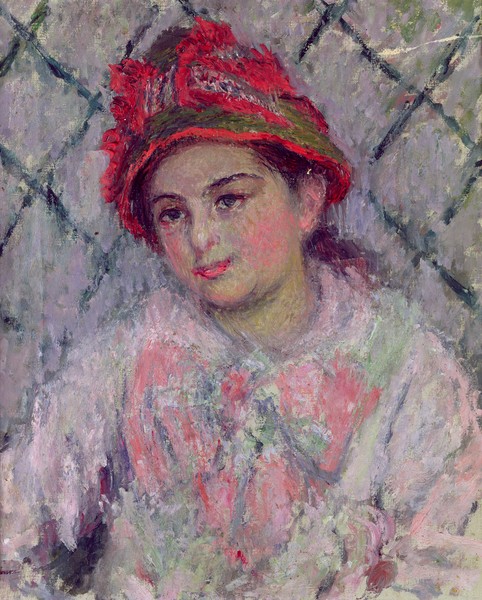 Claude Monet, Portrait of Blanche Hoschede (1864-1947) as a Young Girl, c.1880 (oil on canvas)