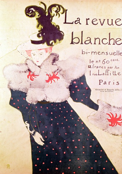 Henri de Toulouse-Lautrec, Poster advertising 'La Revue Blanche', 1895 (litho)
