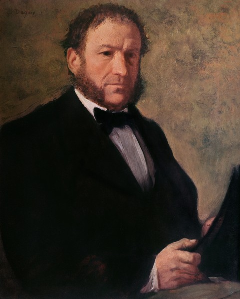 Edgar Degas, Portrait of Monsieur Ruelle, 1861 (oil on canvas)