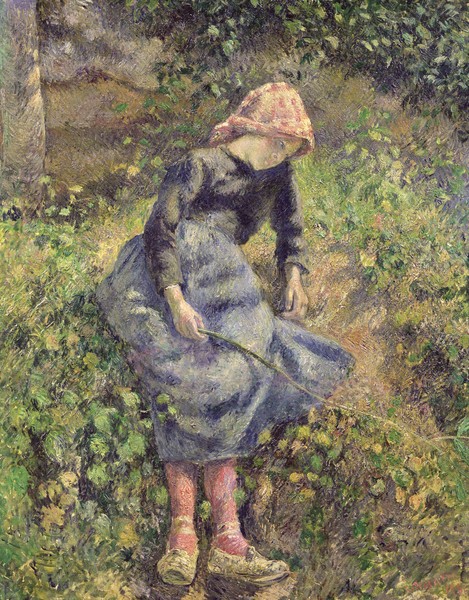 Camille Pissarro, Girl with a Stick, 1881 (oil on canvas)