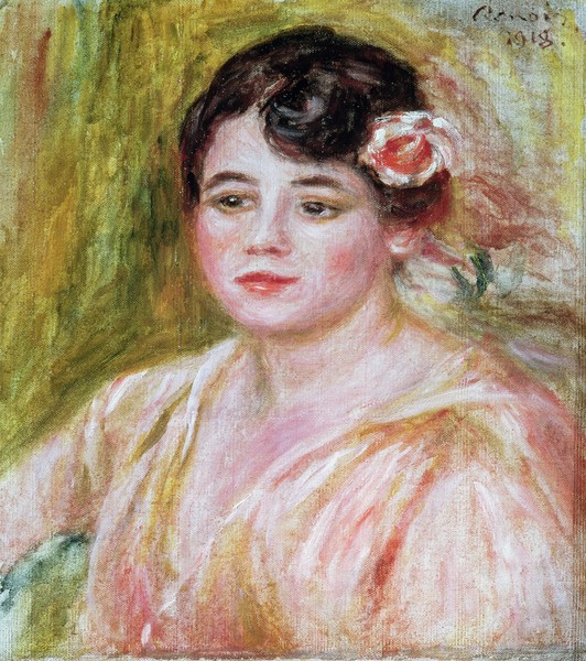 Pierre-Auguste Renoir, Portrait of Adele Besson, 1918 (oil on canvas)