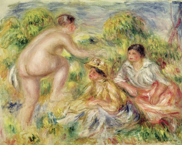 Pierre-Auguste Renoir, Young Girls in the Countryside, 1916 (oil on canvas)