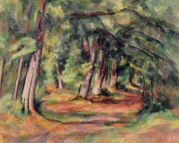 Paul Cézanne, Underwood (near Jas de Bouffan) 1890-94 (oil on canvas)