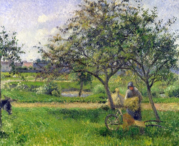 Camille Pissarro, The Wheelbarrow, Orchard, c.1881 (oil on canvas)