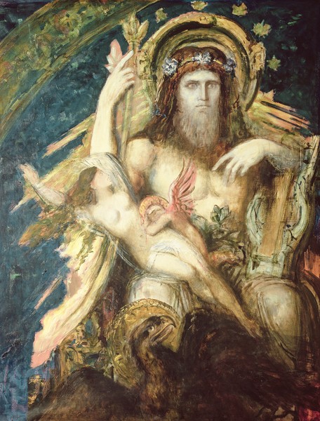 Gustave Moreau, Jupiter and Semele (oil on canvas)