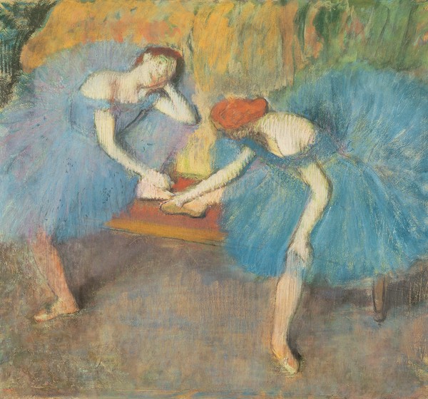Edgar Degas, Two Dancers at Rest or, Dancers in Blue, c.1898 (pastel on paper)