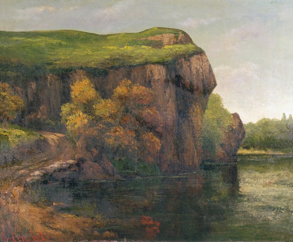 Gustave Courbet, Rocky Cliffs (oil on canvas)