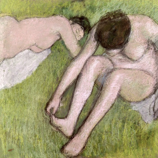 Edgar Degas, Two Bathers on the Grass, c.1886-90 (pastel on paper)
