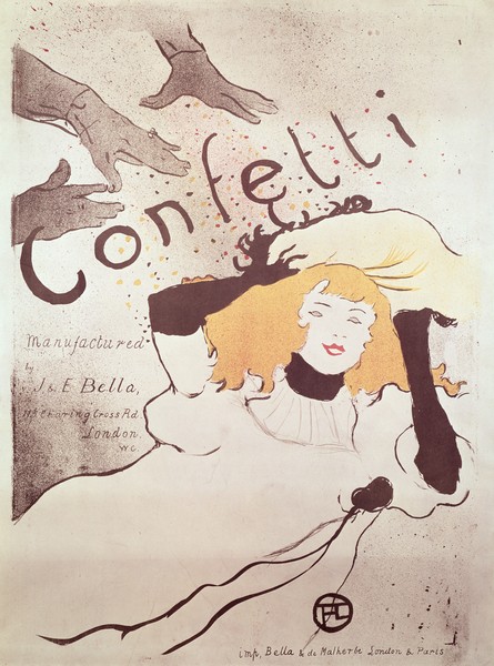 Henri de Toulouse-Lautrec, Confetti, 1893 (colour litho) (see also 84459)