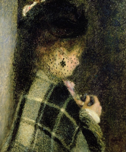 Pierre-Auguste Renoir, Young Woman with a Small Veil, c.1875 (oil on canvas)