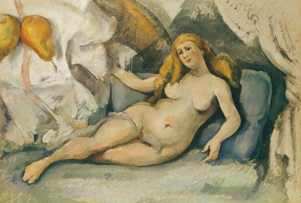 Paul Cézanne, Female Nude on a Sofa (oil on canvas)