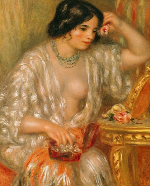 Pierre-Auguste Renoir, Gabrielle with Jewellery, 1910 (oil on canvas)