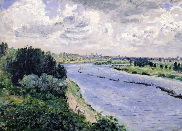 Pierre-Auguste Renoir, Barges on the Seine, c.1869 (oil on canvas)