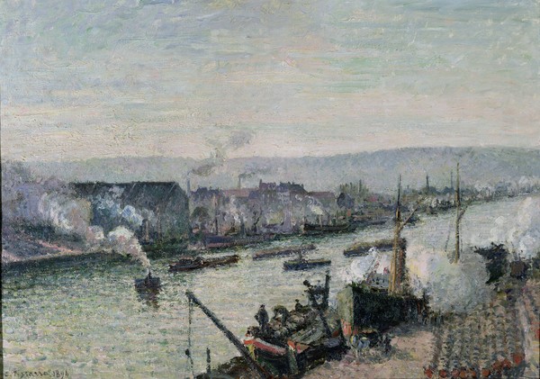 Camille Pissarro, Saint-Sever Port, Rouen, 1896 (oil on canvas)
