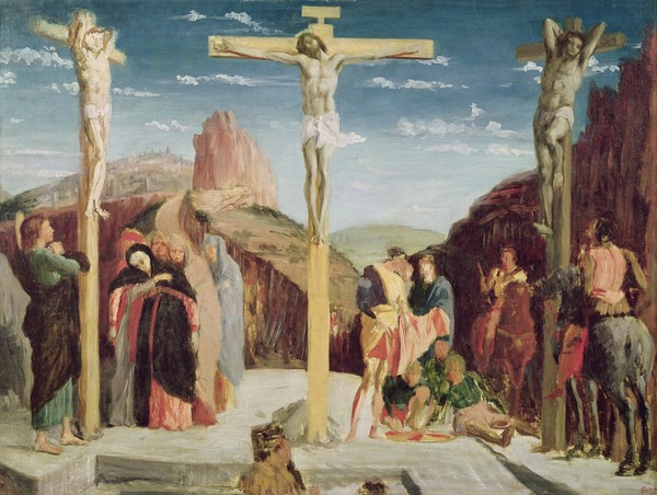 Edgar Degas, Calvary, after a painting by Andrea Mantegna (1431-1506) (oil on canvas)