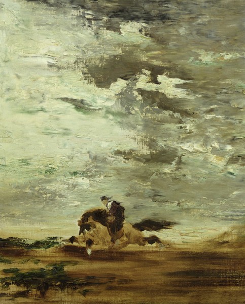 Gustave Moreau, Horseman (oil on canvas)