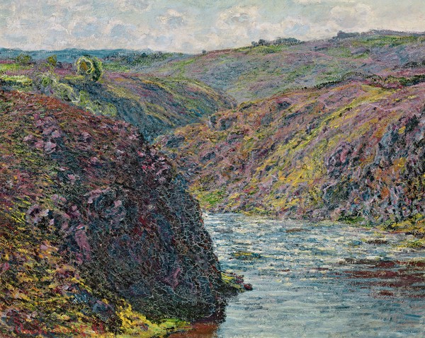 Claude Monet, Ravines of the Creuse at the End of the Day, 1889 (oil on canvas)