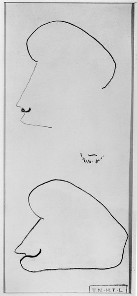 Henri de Toulouse-Lautrec, Pierre Louys (1870-1925) 1895 (pencil on paper) (b/w photo)