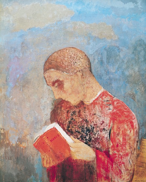 Odilon Redon, Alsace or, Monk Reading, c.1914 (oil on canvas)