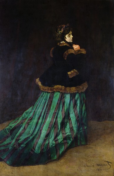Claude Monet, Camille, or The Woman in the Green Dress, 1866 (oil on canvas)