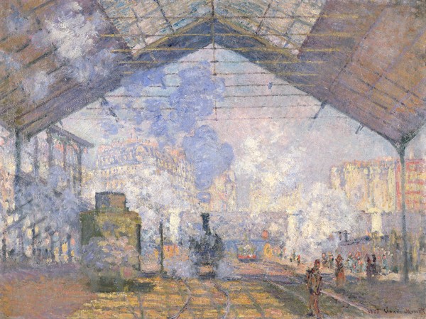 Claude Monet, The Gare St. Lazare, 1877 (oil on canvas)
