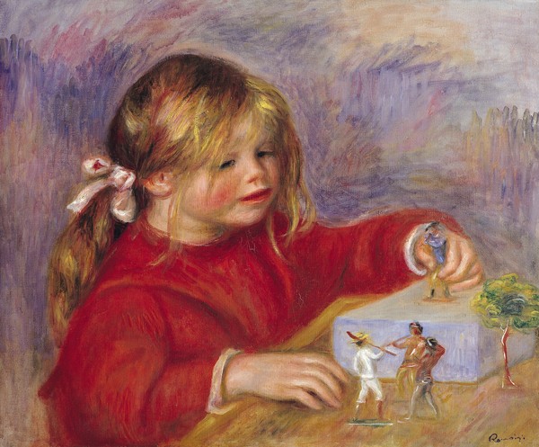 Pierre-Auguste Renoir, Claude Renoir (b.1901) at Play, 1905 (oil on canvas) (also see 287547)