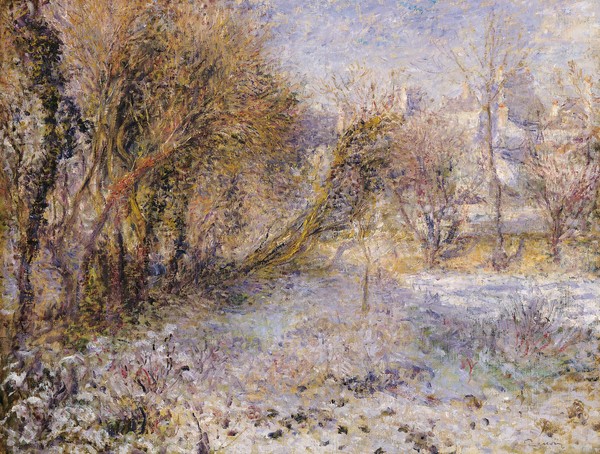 Pierre-Auguste Renoir, Snowy Landscape (oil on canvas)