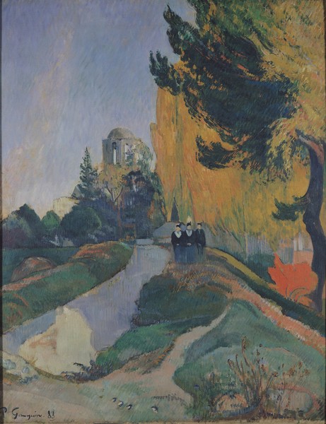 Paul Gauguin, The Alyscamps, Arles, 1888 (oil on canvas)