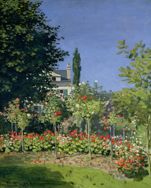 Claude Monet, Flowering Garden at Sainte-Adresse, c.1866 (oil on canvas)