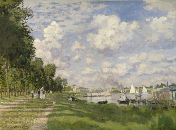 Claude Monet, The Marina at Argenteuil, 1872 (oil on canvas)