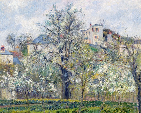 Camille Pissarro, The Vegetable Garden with Trees in Blossom, Spring, Pontoise, 1877 (oil on canvas)