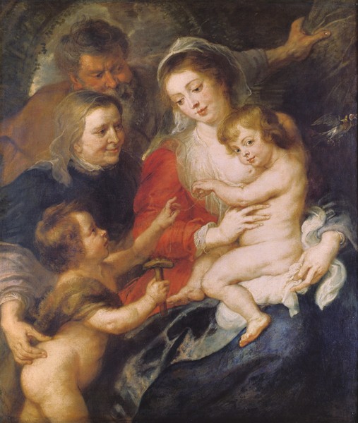 Peter Paul Rubens, The Holy Family with St. Elizabeth and the Infant St. John the Baptist, c.1634 (oil on canvas)