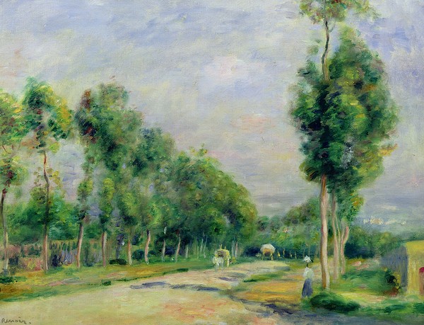 Pierre-Auguste Renoir, The Road to Versailles at Louveciennes (oil on canvas)