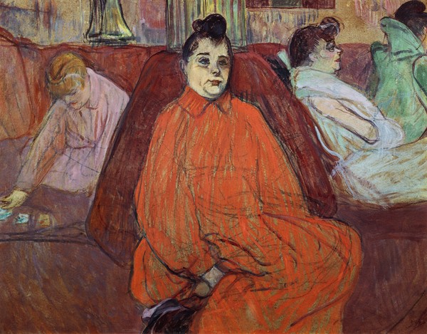 Henri de Toulouse-Lautrec, The Divan, 1893 (gouache & pastel on cardboard)