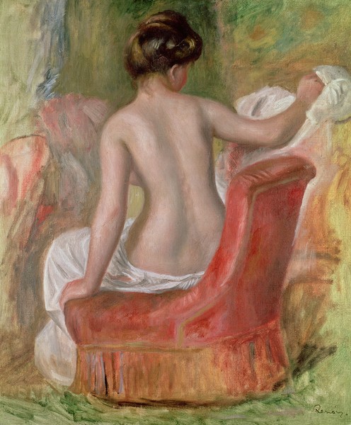 Pierre-Auguste Renoir, Nude in an Armchair, 1900 (oil on canvas)