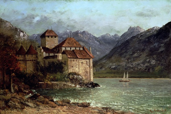 Gustave Courbet, The Chateau de Chillon, 1875 (oil on canvas)