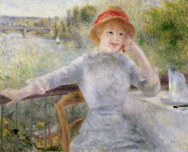 Pierre-Auguste Renoir, Alphonsine Fournaise (1845-1937) at The Grenouillere, 1879 (oil on canvas)
