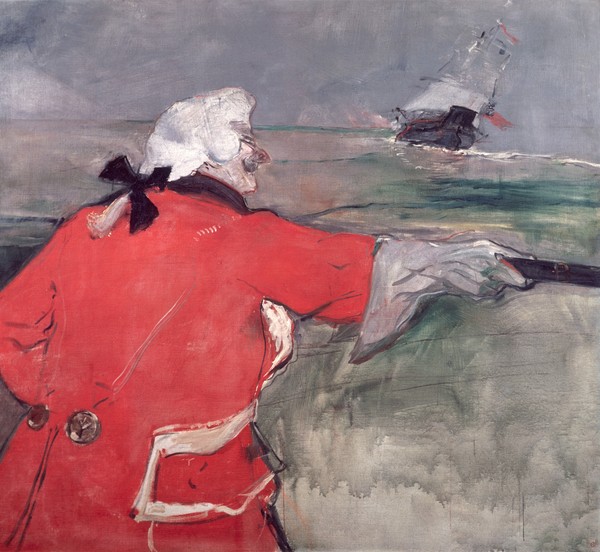 Henri de Toulouse-Lautrec, The Admiral Viaud, or Paul Viaud in an Admiral's Costume, 1901 (oil on canvas)