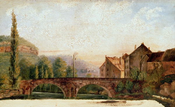 Gustave Courbet, The Pont de Nahin at Ornans, c.1837 (oil on canvas)