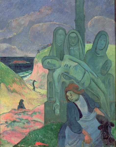 Paul Gauguin, The Green Christ (Breton Calvary) 1889 (oil on canvas)