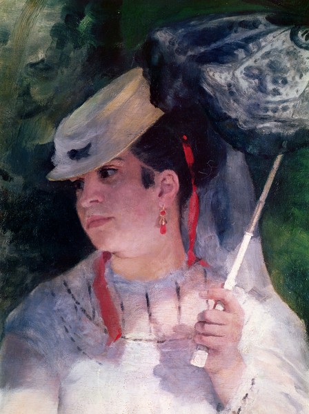 Pierre-Auguste Renoir, Portrait of Lise, 1867 (oil on canvas) (detail of 30330)